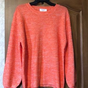 Zenana Orange Crewneck Sweater